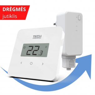Kambario termostats TECH EU-T-2.2 Belaids
