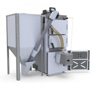 Granulinis katilas su papildoma pakura DEFRO Firewood Duo (24 kW)